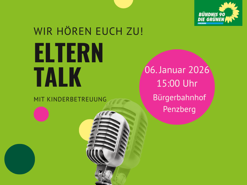 Das Bild zeigt die Einladungkarte für die Veranstaltung zum Elterntalk